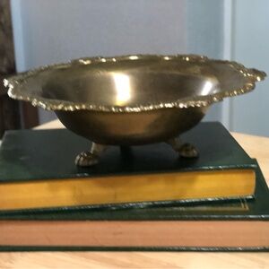 Vintage Brass Footed Bowl